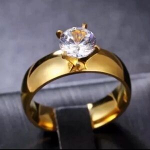 18K Gold 3CT Diamond Engagement Wedding Ring